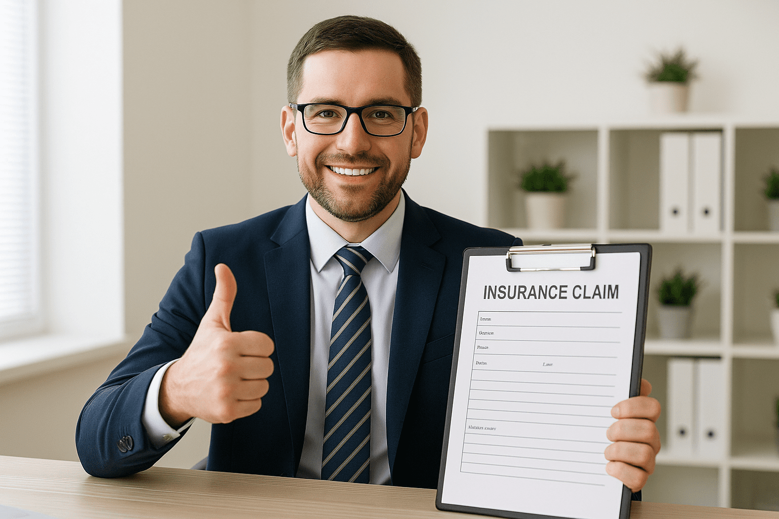 Insurance Agent Approving Claim
